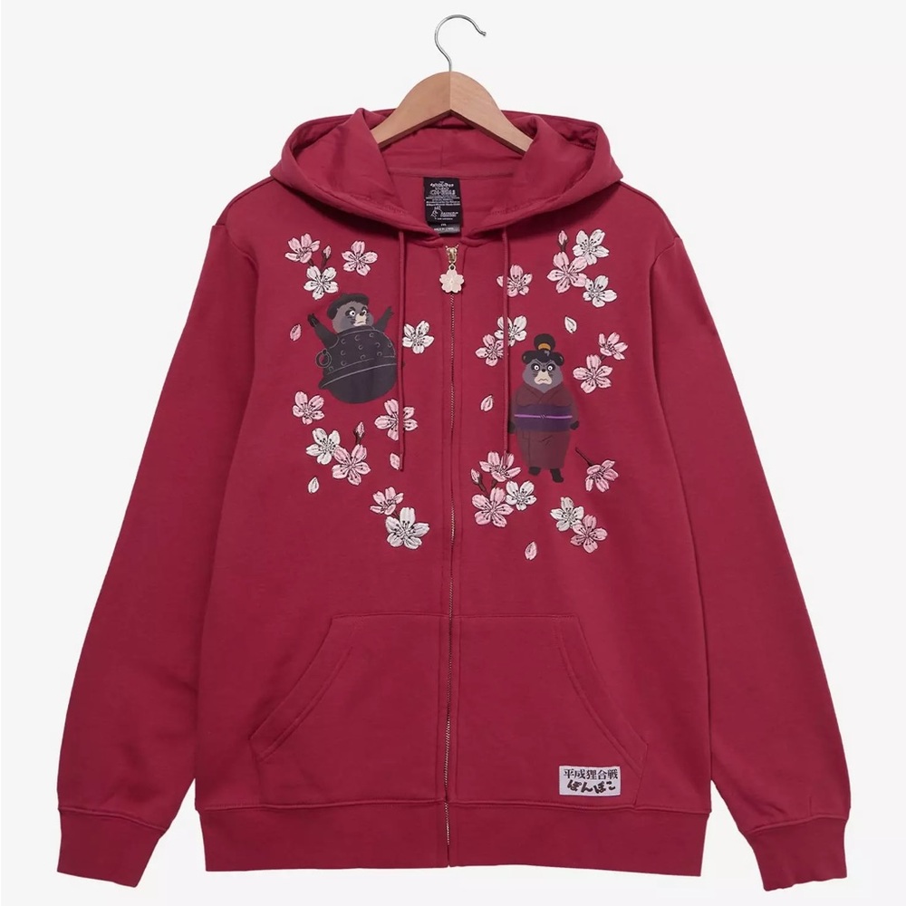 Studio Ghibli Pom Poko Cherry Blossom Zip Hoodie — BoxLunch Exclusive